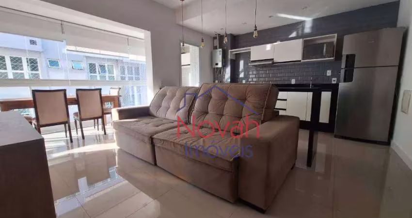 Apartamento com 1 dormitório para alugar, 57 m² por r$ 6.200,00/mês - gonzaga - santos/sp