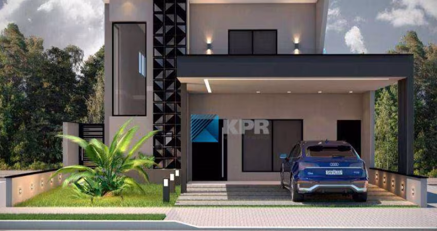 Casa à venda, terreno de 260 m² e 252 m² de área construída, 3 suítes, closed, hobby box e piscina, no Condomínio Floradas do Paratehy, SJC/SP!