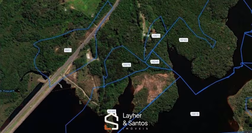 TERRENO COM 40 MIL METROS DE FUNDOS COM A REPRESA