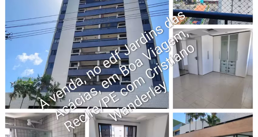 Edf jardins das acacias em boa viagem, recife,  3 quartos à venda