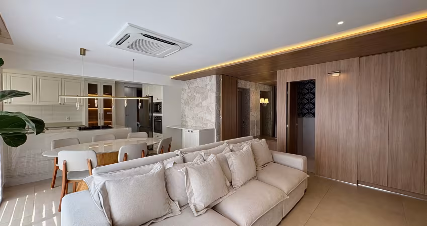 Apartamento 3 suítes mobiliado setor marista, goiânia-go