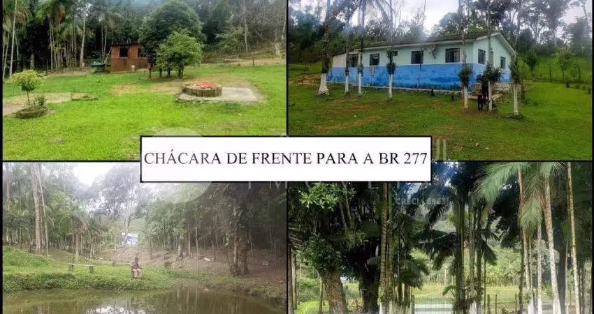 Chácara à venda com frente para a br 277 em paranaguá, paranaguá