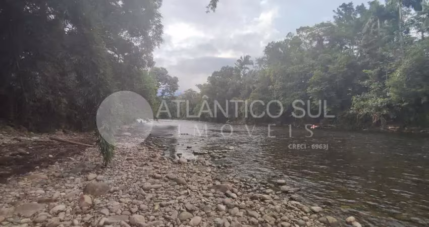 Terreno à venda as margens do rio nhundiaquara, porto de cima, morretes - pr