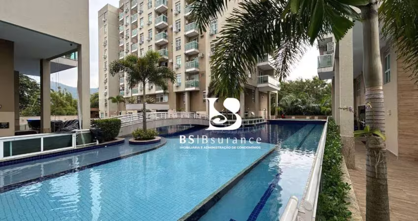 Oportunidade connect life taquara – 1 suíte, varanda, vista piscina – r$210 mil