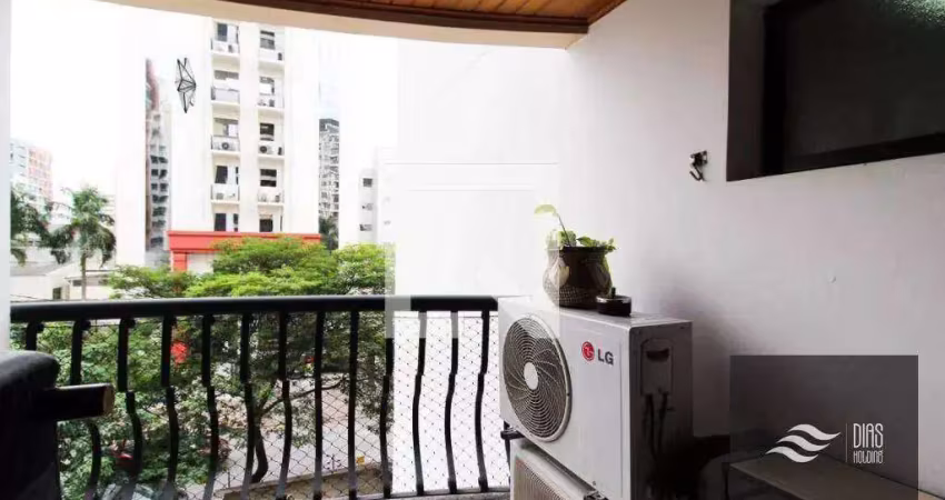 Apartamento com 3 dormitórios à venda, 94 m² por r$ 1.200.000,00 - moema - são paulo/sp