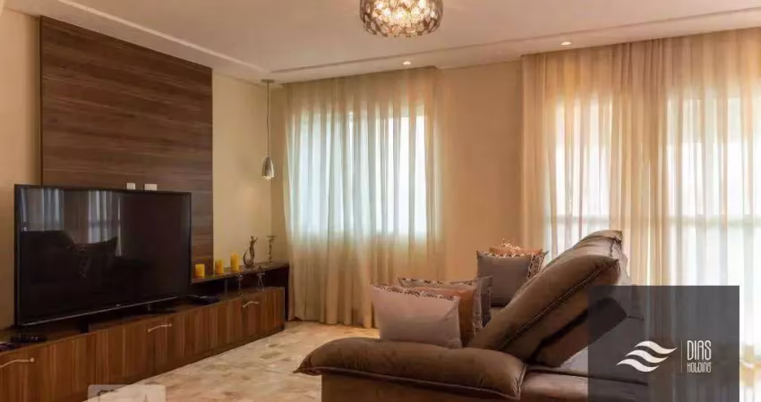 Apartamento com 4 dormitórios à venda, 181 m² por r$ 2.700.000,00 - jardim anália franco - são paulo/sp