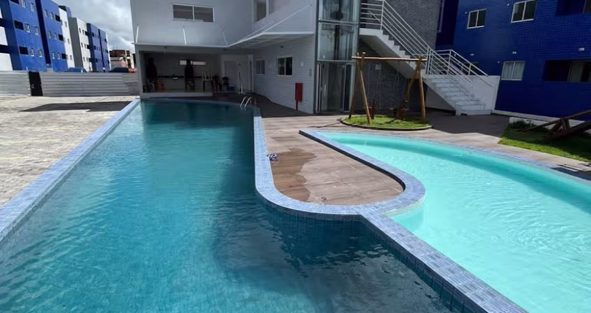 Apartamento térreo, com varanda e suíte no Bairro do Muçumagro,  área de lazer completa, espaço kids. Próximo as praias do litoral Sul.