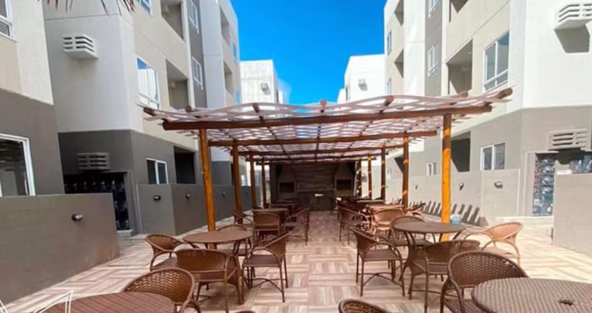 Apartamento no Bairro do Novo Milenio, térreo, com varanda e suíte, área de lazer completa, espaço kids.