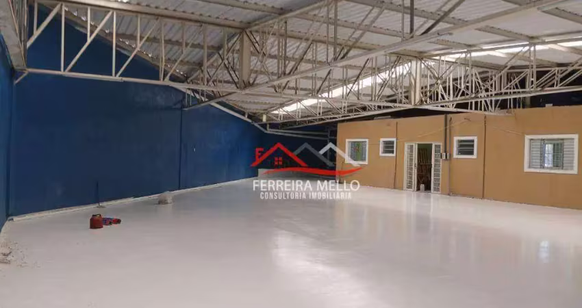 Galpão para alugar, 400 m² por r$ 5.600,00/mês - laranjeiras - caieiras/sp