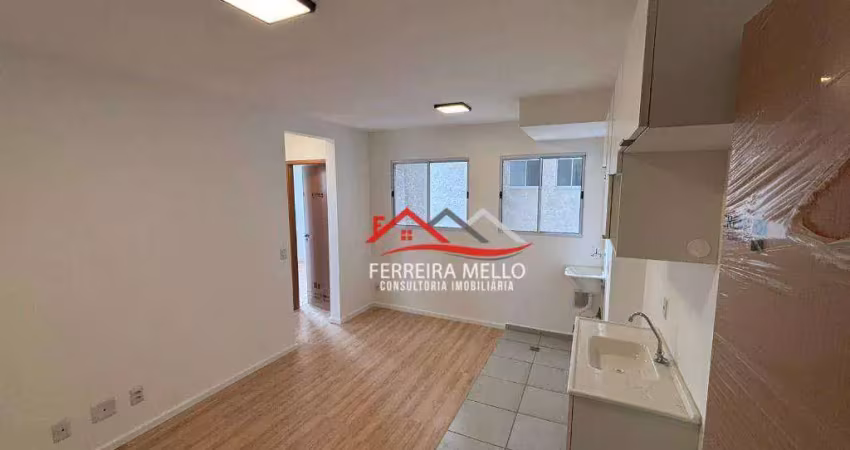 Apartamento com 2 dormitórios para alugar, 38 m² por R$ 1.700/mês - Laranjeiras - Caieiras/SP