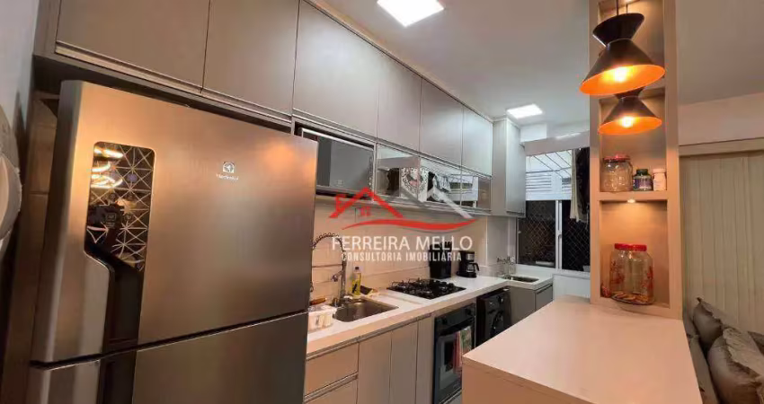 Apartamento com 2 dormitórios à venda, 47 m² por r$ 480.000,00 - serpa - caieiras/sp
