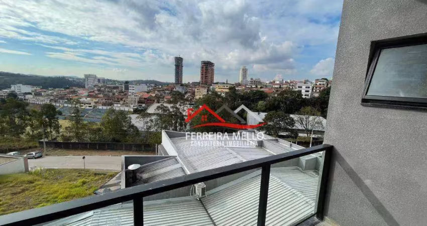 Apartamento com 2 dormitórios para alugar, 60 m² por r$ 2.700/mês - região central - caieiras/sp