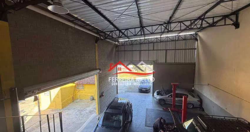 Galpão para alugar, 230 m² por r$ 8.000,00/mês - laranjeiras - caieiras/sp