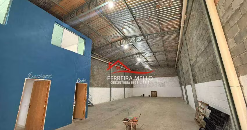 Galpão para alugar, 250 m² por r$ 6.720,00/mês - parque dos eucaliptos - franco da rocha/sp