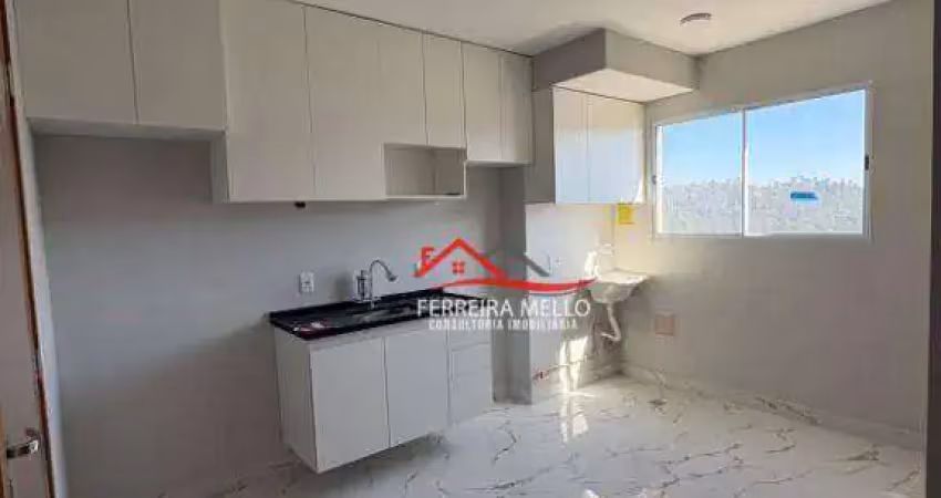 Apartamento com 2 dormitórios para alugar, 42 m² por r$ 2.141,00/mês - laranjeiras - caieiras/sp