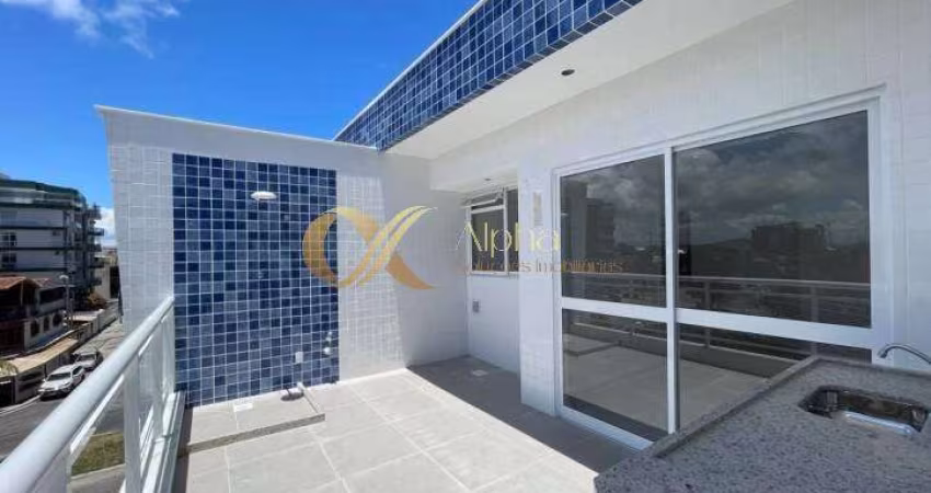 Cobertura linear  com 1 quarto no Braga, Cabo Frio - RJ