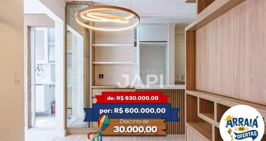 Apartamento com 2 dormitórios à venda, 74 m² por R$ 600.000,00 - Medeiros - Jundiaí/SP