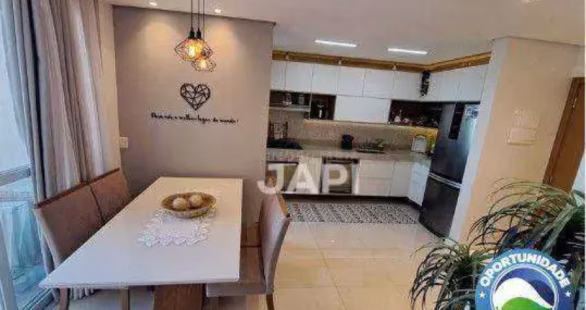 Apartamento com 3 dormitórios à venda, 77 m² por r$ 690.400,00 - engordadouro - jundiaí/sp