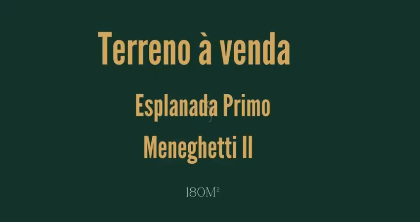 Terreno à venda - esplanada primo meneghetti ii, franca/sp