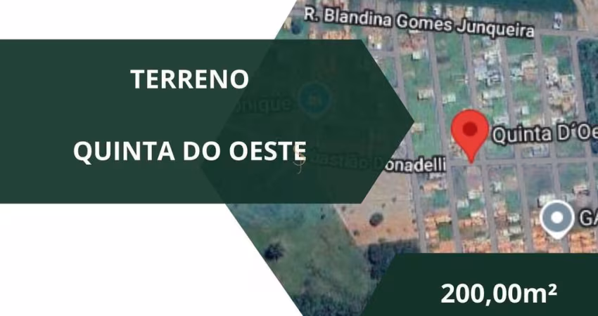 Terreno à venda - Quinta do Oeste, Franca/SP
