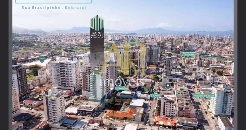 Apartamento à venda c/ Terraço 2 dormitórios, sendo 1 suítes no Kobrasol
