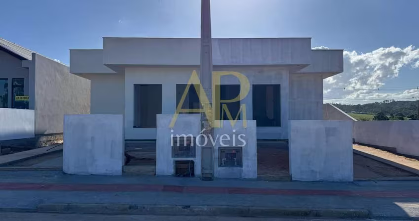 Casa geminada com 75m² c/ 2 suítes, em fase final na Nova Gov. Celso Ramos