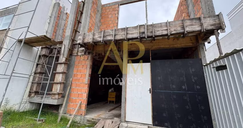 Casa em obra à venda: 3 dorm (1 suíte) + escritório no Brisas - Biguaçu