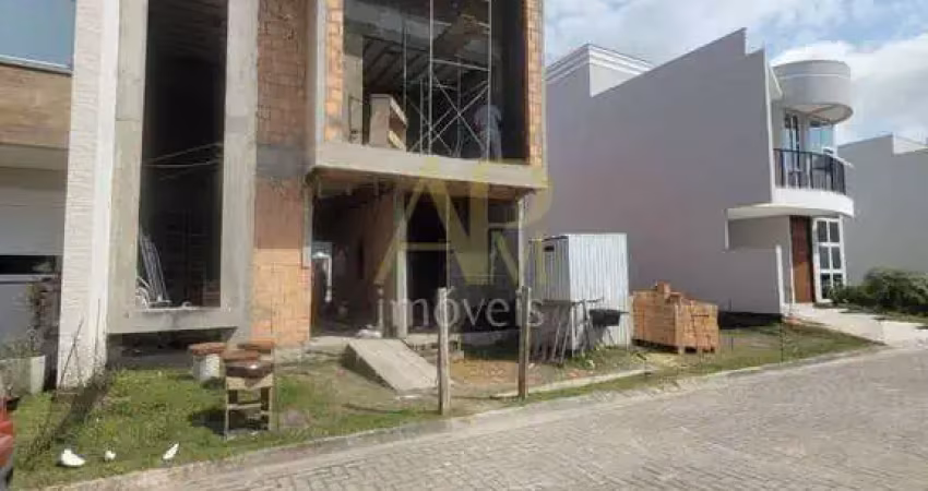 Casa em obra à venda: 3 dorm (1 suíte) + escritório no brisas - biguaçu
