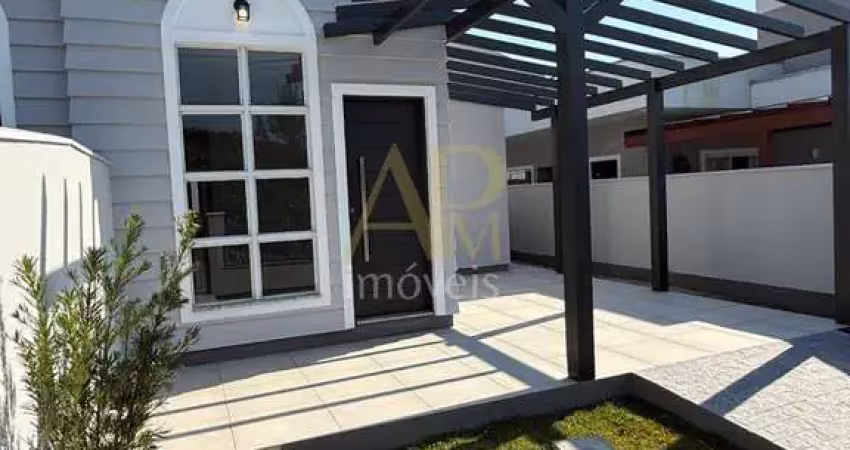 Casa nova à venda: 3 dorm (1 suíte) e área nos fundos- biguaçu