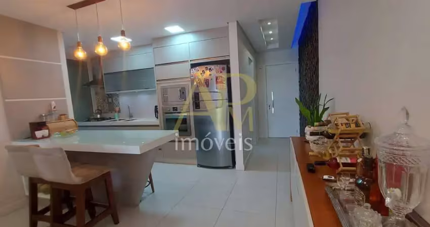 Apartamento mobiliado à venda: 3 dorm (1 suíte + 2 demi), 2 vagas- kobrasol