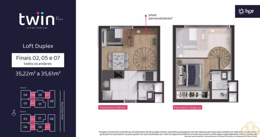 Twin Urban Habitat - Apartamento à venda no bairro Portão - Curitiba/PR