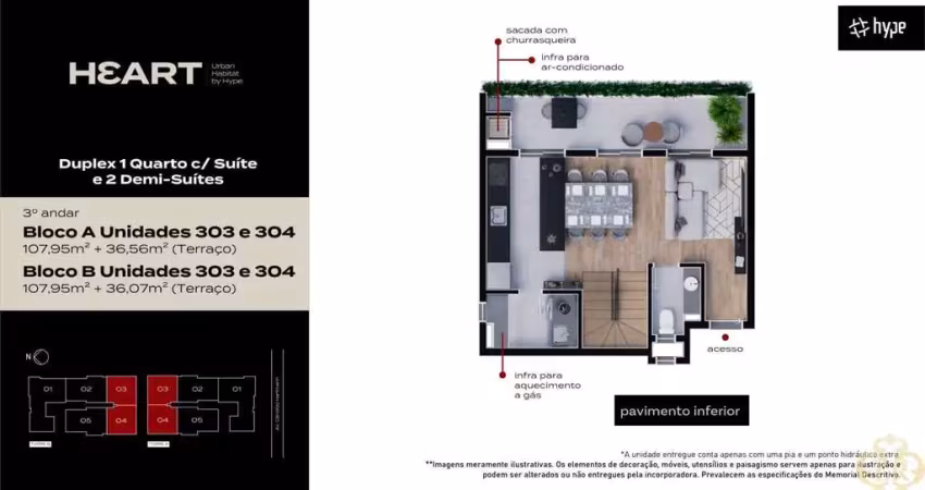 Heart urban habitat - apartamento à venda no bairro santa felicidade - curitiba/pr