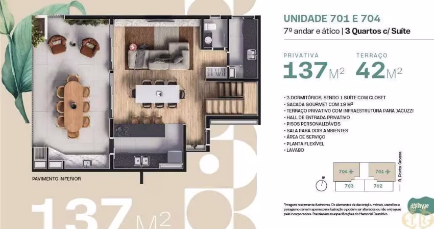 Cravo Casa Nativa - Apartamento à venda no bairro Portão - Curitiba/PR