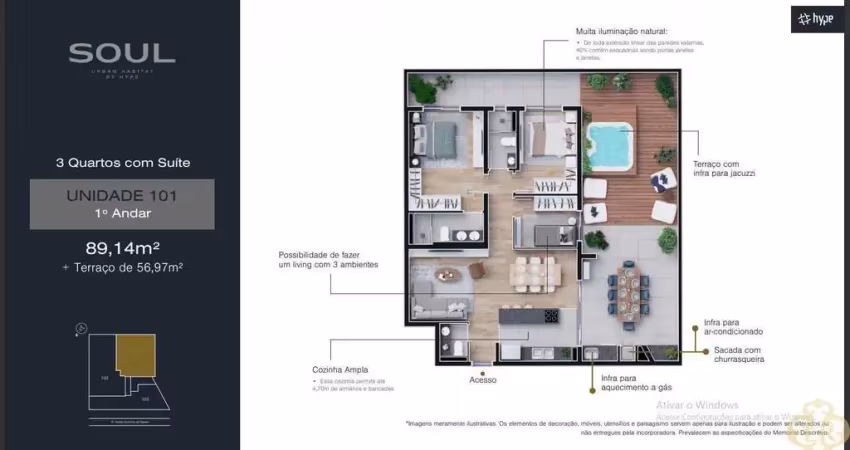 Soul urban habitat - apartamento à venda no bairro boa vista - curitiba/pr
