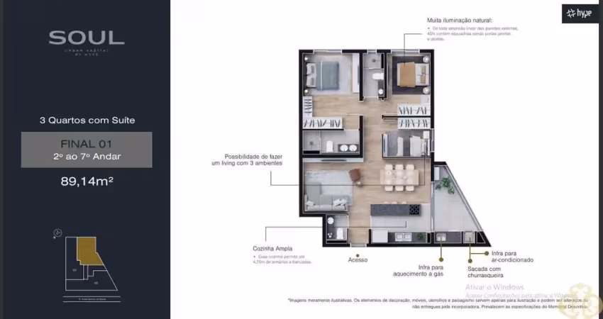 Soul urban habitat - apartamento à venda no bairro boa vista - curitiba/pr