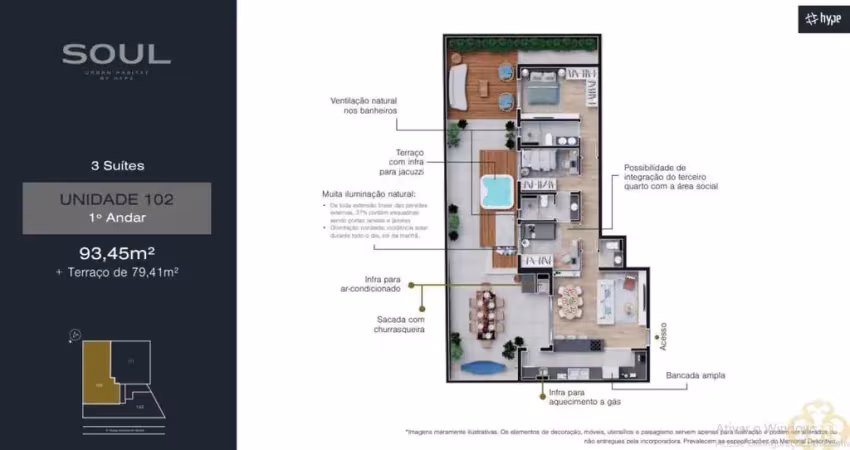 Soul urban habitat - apartamento à venda no bairro boa vista - curitiba/pr