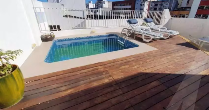Apartamento cobertura com piscina privativa e área gourmet para venda no rio vermelho 3 vagas de garagens na rua bicuiba