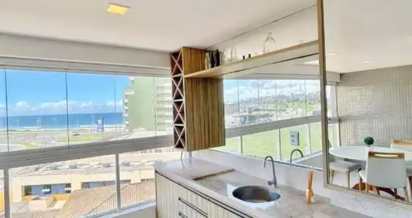 Apartamento com 1 quarto mobiliado vista mar andar baixo em armação no edifício quinta avenida mobiliado
