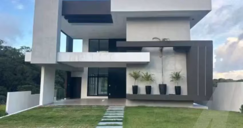 Casa em condomínio com 4 quartos e 4 suítes com closet piscina privativa área gourmet no alphaville litoral norte