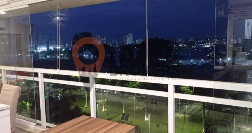Apartamento de alto padrão na Vila Mogilar, Mogi das Cruzes-SP: 3 quartos, 3 suítes, 2 salas, 4 banheiros, 2 vagas de garagem, 125m².
