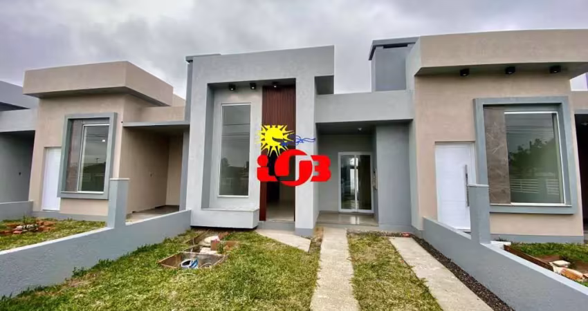 Casa - geminada de 02 dormitórios em tramandaí, zona nova!