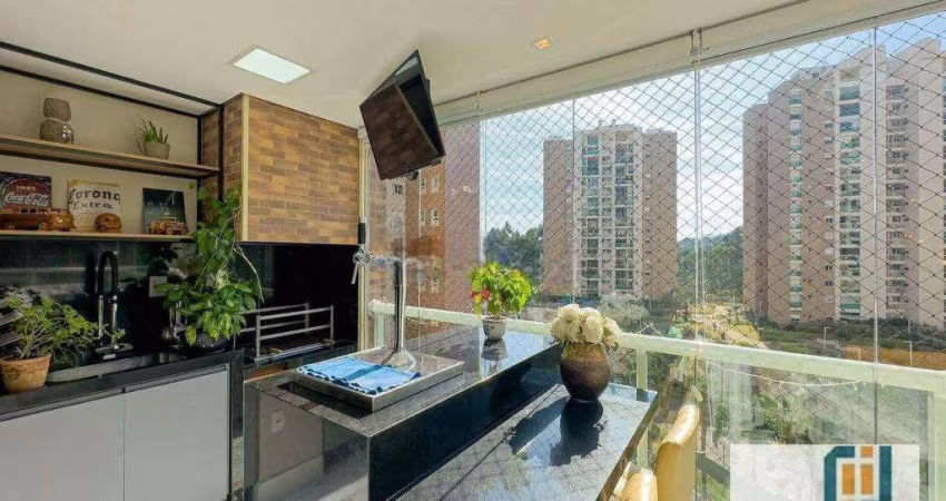 Apartamento com 3 dormitórios à venda, 136 m² por R$ 1.899.000,00 - Centro Empresarial Tamboré - Santana de Parnaíba/SP