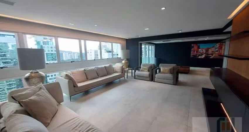 Apartamento com 3 dormitórios para alugar, 258 m² por r$ 20.650,00/mês - edifício vogue - barueri/sp