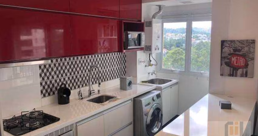 Apartamento com 1 dormitório para alugar, 51 m² por R$ 6.858/mês - Edifício Alpha Park -Alphaville - Barueri/SP