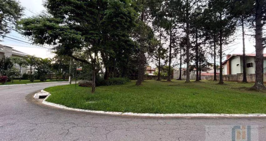 Terreno de esquina à venda, 602 m² por r$ 2.000.000 - alphaville 12 - alphaville- santana de parnaíba/sp