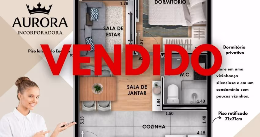 Lindo Apartamento de 01 dorm a 650m do metrô Vila  Matilde