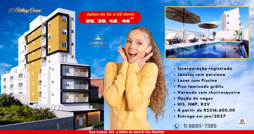 Lindo apartamento de 01 dorm a 650m do metrô vila  matilde