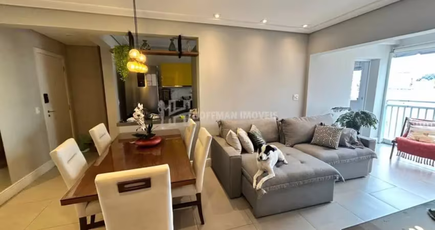 Apartamento com 02 dormitórios, 01 suíte, varanda gourmet, 02 vagas à venda no bairro cerâmica - scs