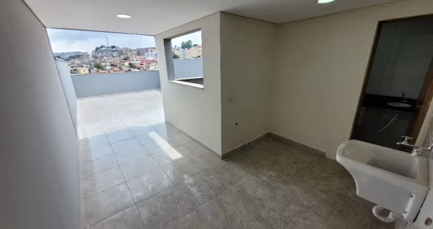 Apartamento cobertura novo à venda com 2 quartos e 3 wc's em santo andré