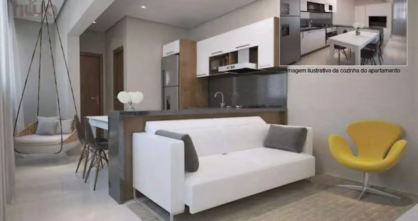 Apartamento 1 dormitório para venda em praia grande, vila guilhermina, 1 dormitório, 1 banheiro, 1 vaga